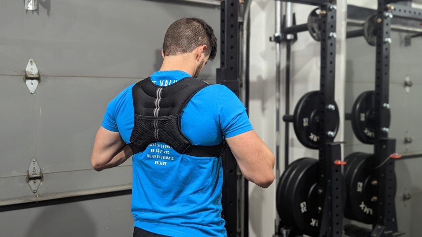 weight vest - the henkelion is worn like a vest, and its weighted sand is quite...