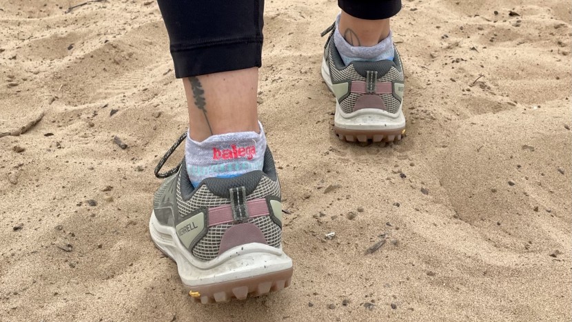 merrell antora 3 - the thickness of the heel collar provides more than just comfort. it...