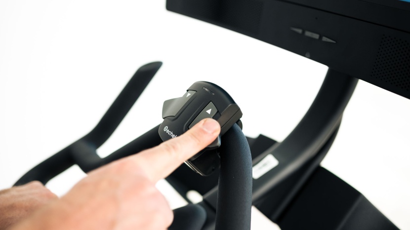 exercise bike - here we&#039;re testing the performance of a wireless bluetooth...