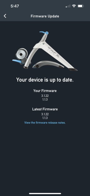 calibrating the tacx flow through the tacx app is simple, although...