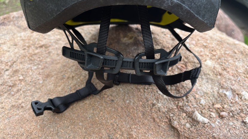 the black diamond vision mips has a slider bar that is easy to...