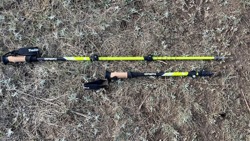 trailbuddy gear aluminum cork - the trailbuddy gear aluminum cork, shown at its most collapsed and...