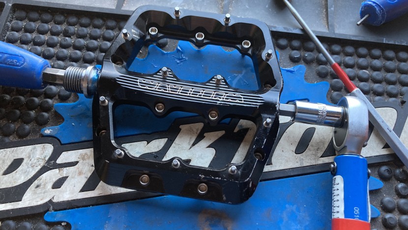 mountain bike flat pedals - despite needing three different-sized allen wrenches, servicing...