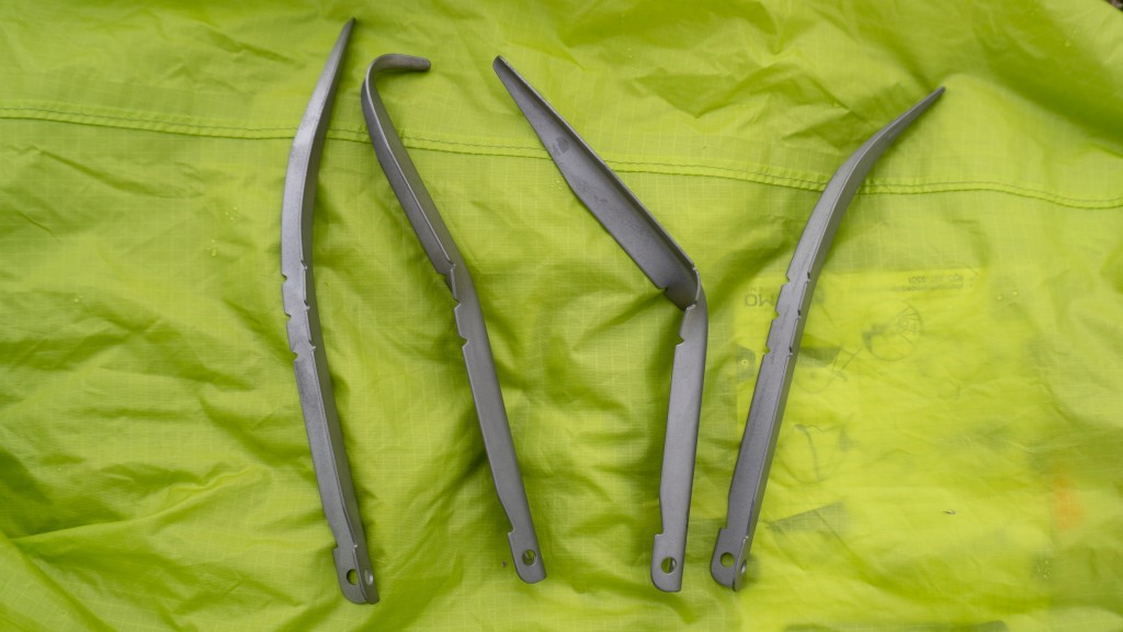 durston x-mid 1p gen 2 - the included tent stakes we tested in 2023 were easily bent, even...