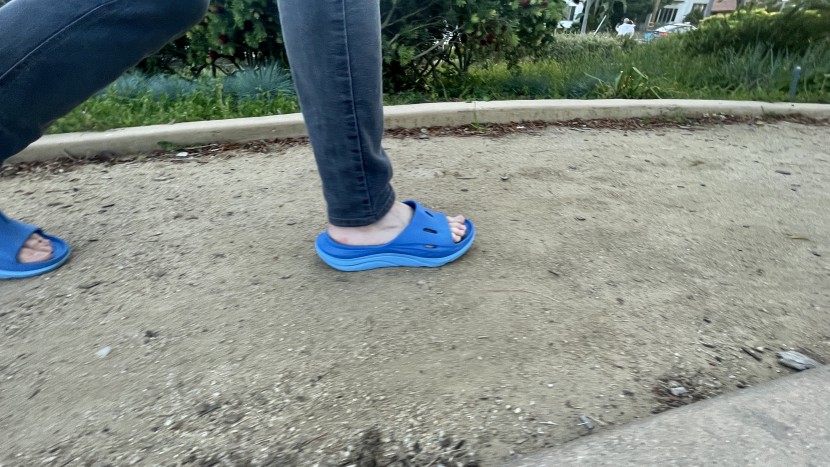 hoka ora recovery slide 3 - casual strolls on footpaths, around the town, or in a house is what...