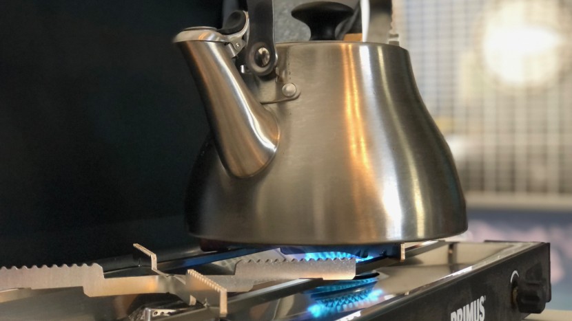 primus kinjia - without a windscreen this stove did not boil water efficiently...