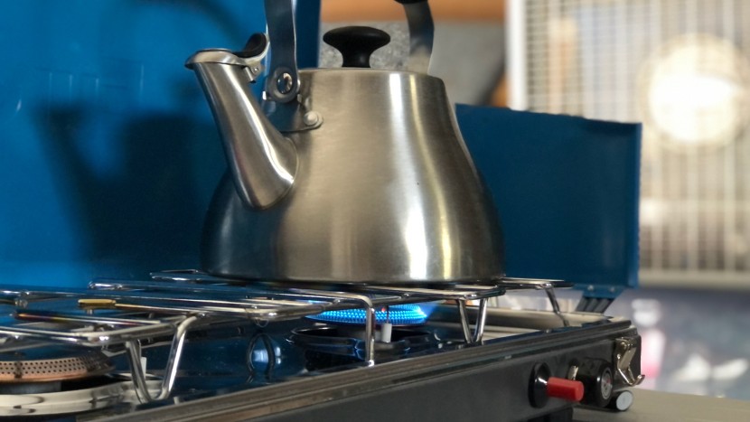 camping stove - we use our trusty kettle and box fan to test the fuel efficiency for...