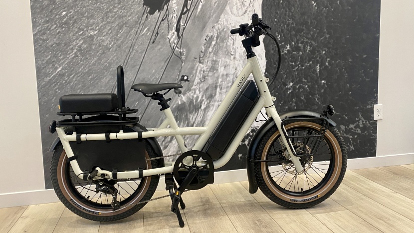 showcasing the range of adjustability on the haul st set up for a...