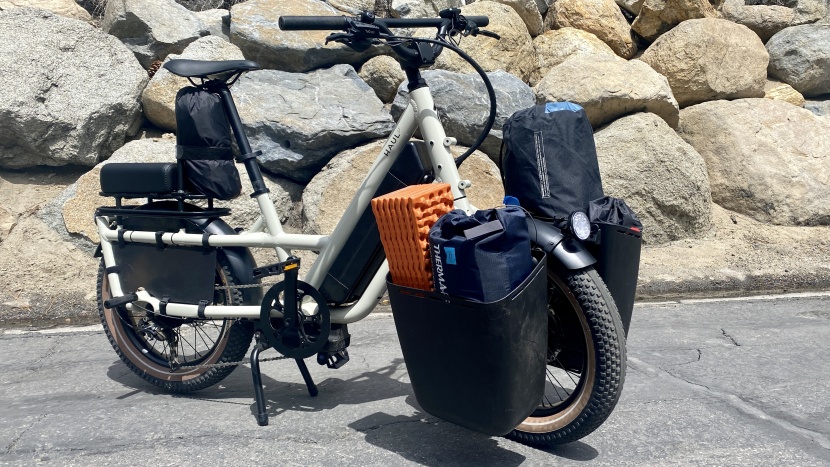 camping bike? why not! all the gear and room for a passenger.
