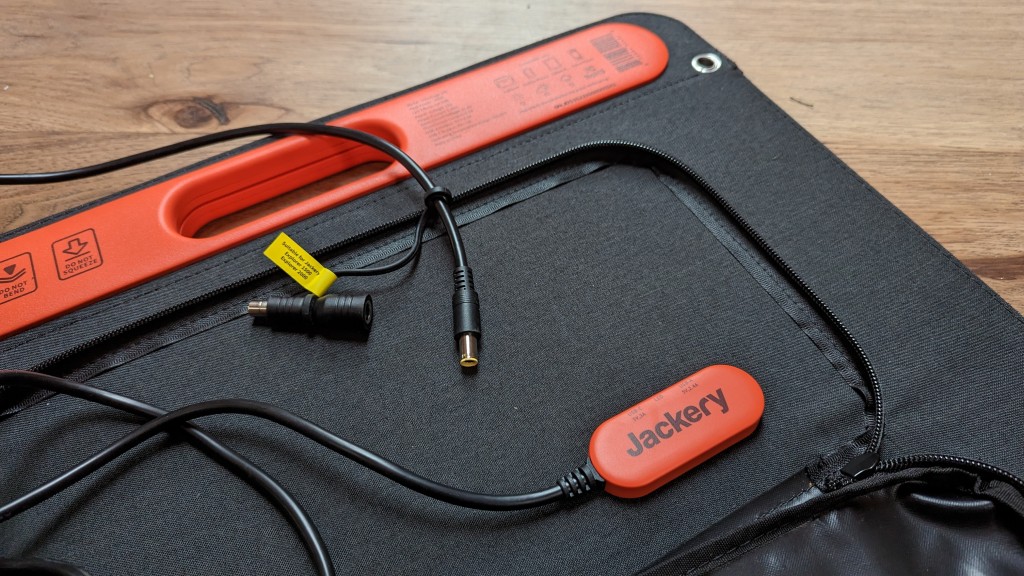 jackery solarsaga 100 - the solarsaga has usb-a, usb-c, and a hardwired dc output for all...