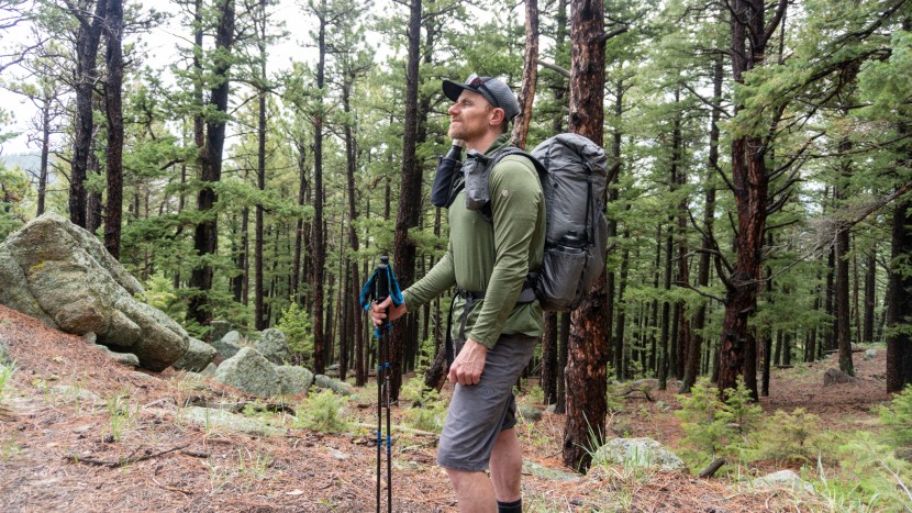 ultralight backpack - the exodus 55l (seen here with additional accessories) is a...