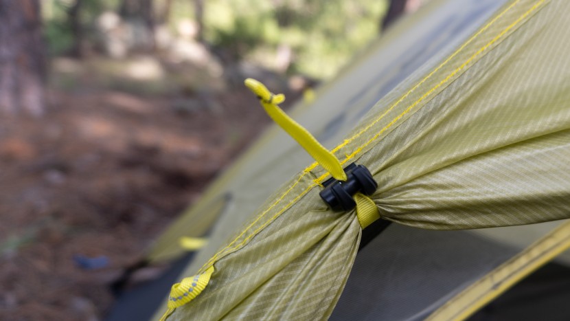 ultralight tent - we loved seeing exceptionally refined details like this rain fly...