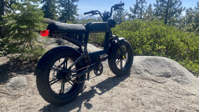 ride1up revv 1 - the powerful hub motor got us up the trails and into the woods with...