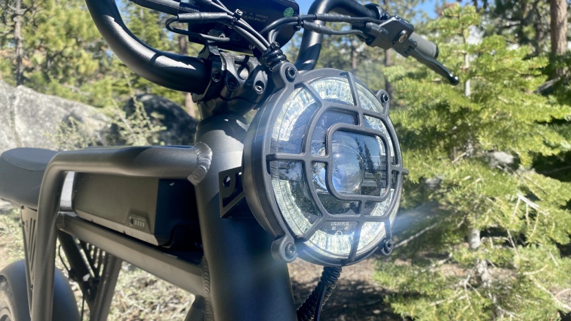 while we appreciated the output of the headlight, it being affixed...