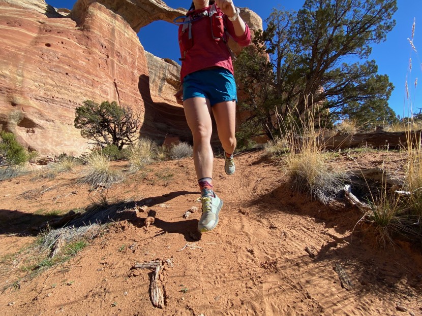 trail running shoes - one of the benefits of a minimally cushioned shoe is how connected...