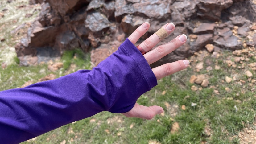 the crater lake sleeves even cover your knuckles - and a serious...
