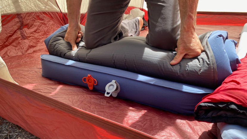 using body weight to roll up the camp dreamer makes it smaller for...