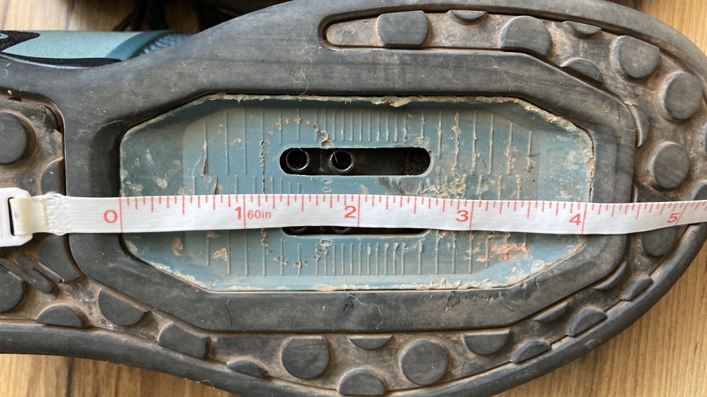 mountain bike shoes womens - we measure the cleat opening and the cleat adjustment of each pair...