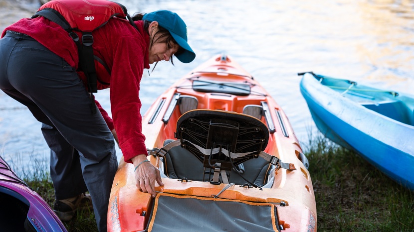 wilderness systems tarpon 105 - the rails along the side of the tarpon enable you to attach extra...
