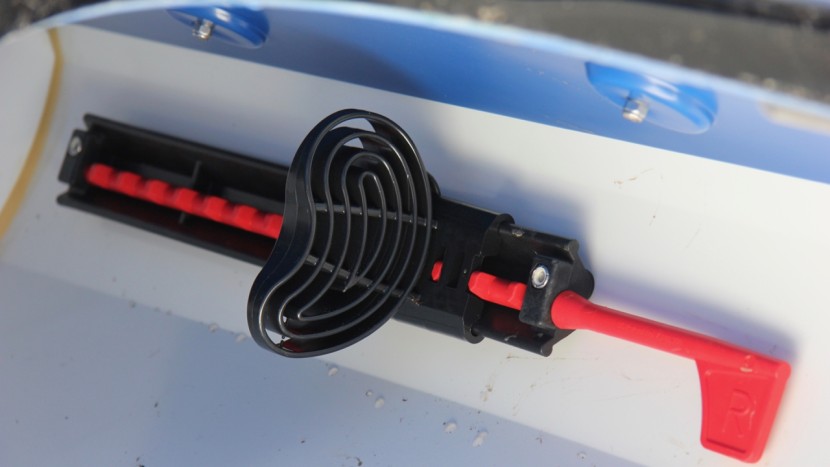 eddyline skylark - the footpegs can be adjuted to whatever length suits the paddler.