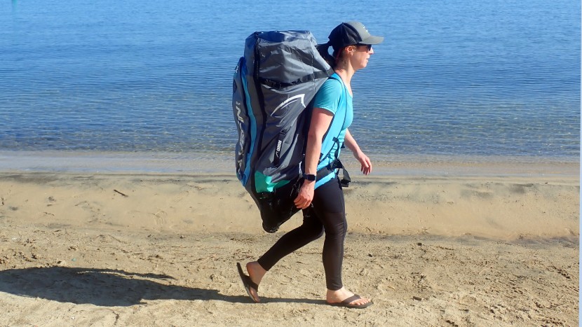 the size of the bag was almost equal to some of our paddlers.