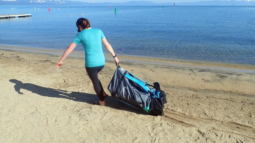 the bluefin's included carry bag is one of the largest and most...