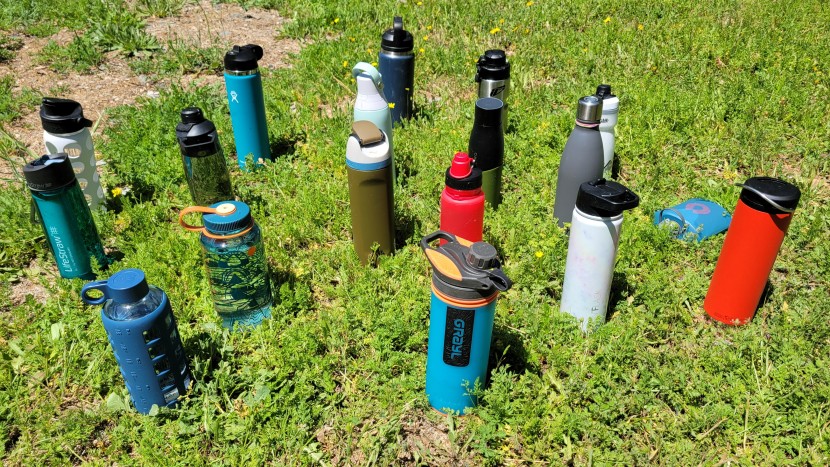 water bottle - during the insulation test, water bottles were filled with cold tap...