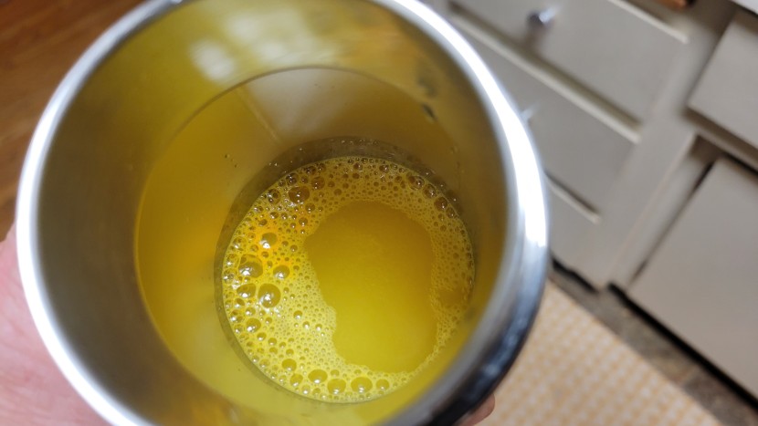 water bottle - we found that most metal containers will absorb at least some flavor...