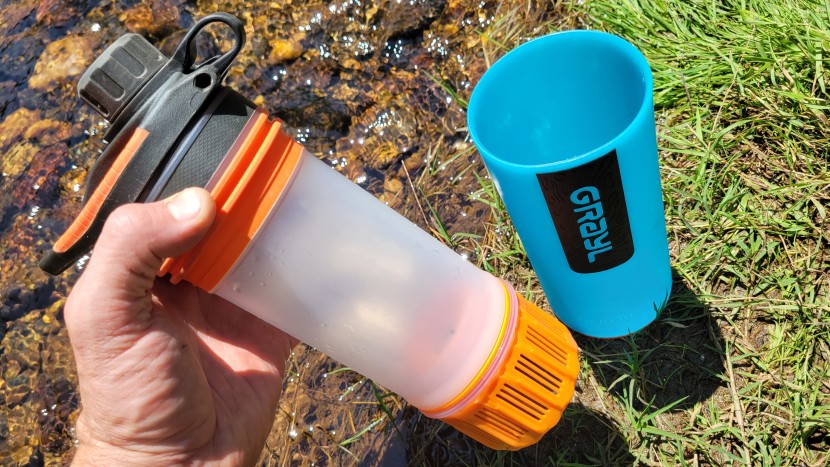 water bottle - the grayl geopress has an outer container that you fill with...
