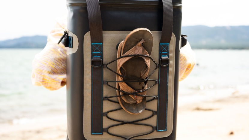 rtic backpack 30 - the external bungee cord is great for storing a light layer or...