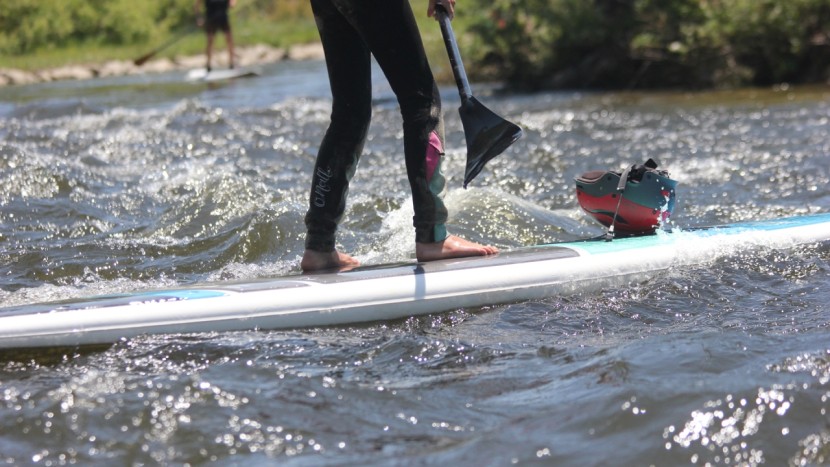 sic maui tao fit at - even in moving choppy water, lighter paddlers found it easy to stay...