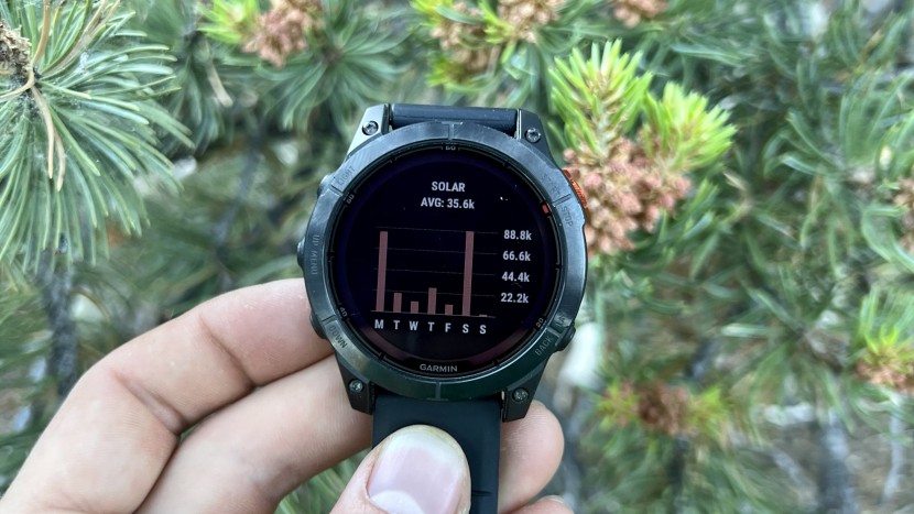 garmin fenix 7 pro solar - we found biking to provide the best solar charge due to the...
