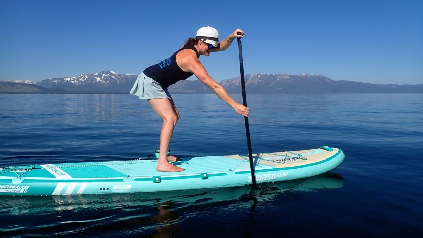 thurso surf waterwalker 132 - the squared-off tail and continuous deck pad provide grip and...