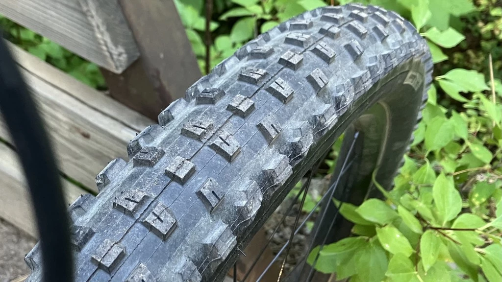 trek roscoe 7 budget mountain bike review - bontrager xr4 tires were mounted front and rear. these tires deliver...