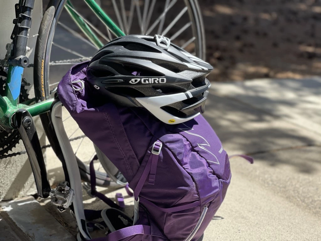 bags for travelling abroad travel bag - if biking around is your game, you'll love the external helmet clip...