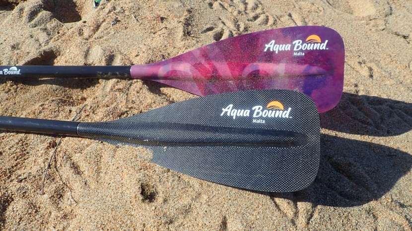 aqua bound malta fiberglass 2-piece - the fiberglass blade contributes to the 2 ounce weight difference...