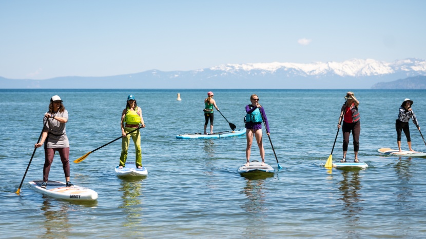 hard paddleboard - our gearlab crew testing a variety of sups.
