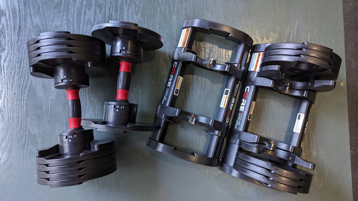 core home fitness adjustable set dumbbell review
