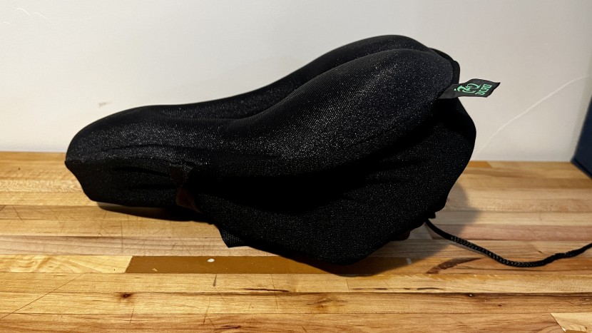 bike seat - the zacro gel cover adds significant thickness to it&#039;s platform seat.