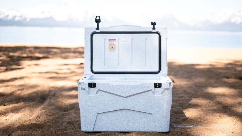 cooler - the xspec secures nice and snug with its latches, and when open, the...