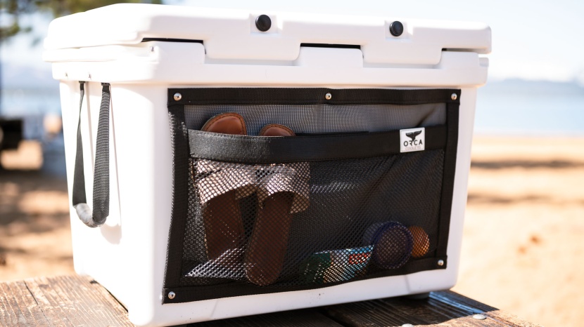 orca 58 quart - the orca 58 has a mesh pocket that is great for holding onto...