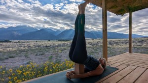 The Manduka Cork feels grounding and doesn't budge even when we...