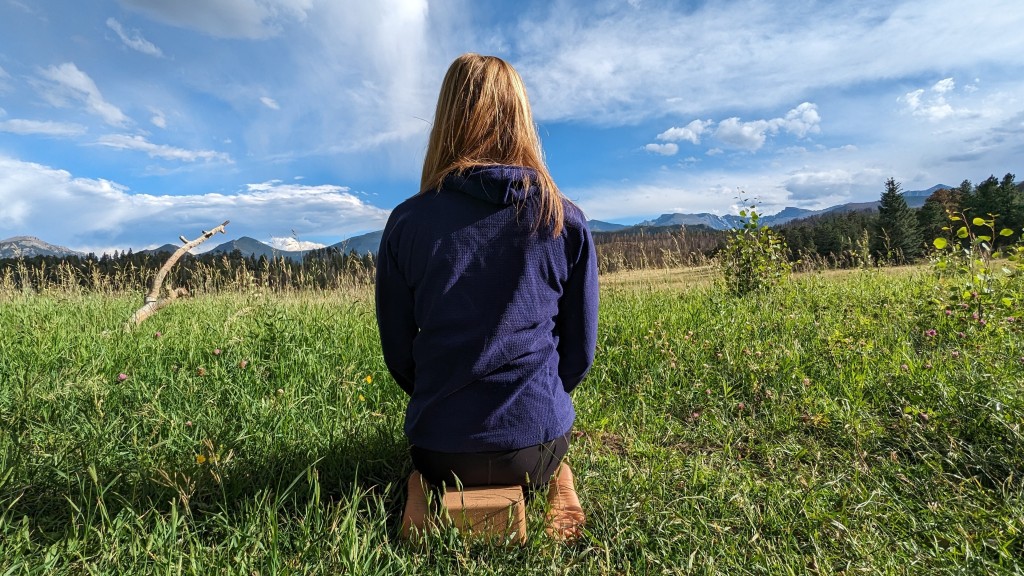 yoga blocks - sitting in a pose for a long time? then, you don't want the phrase...