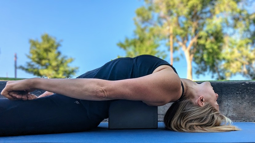 yoga blocks - the manduka unblok accentuates the spine&#039;s natural curves for...