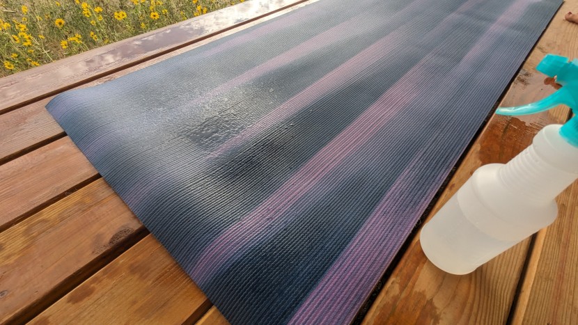 yoga mat - sweat and grime don&#039;t absorb into the deeper layers of the manduka...