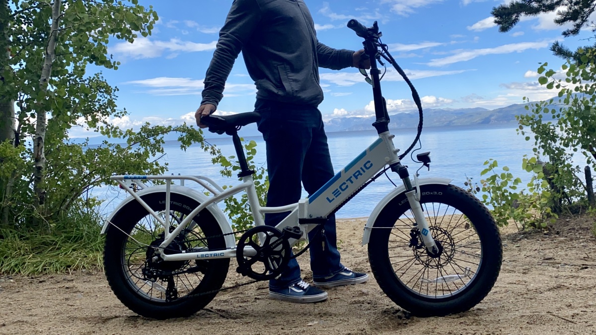 Lectric XP 3.0 Step-Thru Review (The Lectric XP 3.0 utilizes high volume 3-inch tires to expand the bike's versatility.)
