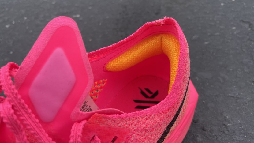 nike vaporfly 3 for women - the bit of cushion in the heel creates a secure fit, but doesn't...