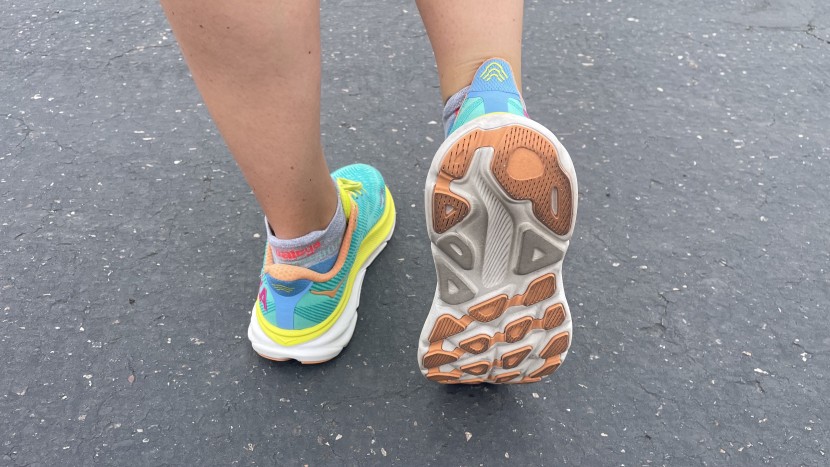 hoka clifton 9 for women - the secure heel cup and wide base of support provide great stability...