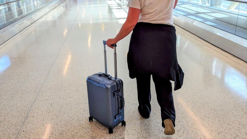 making our way to short term parking at salt lake city international...