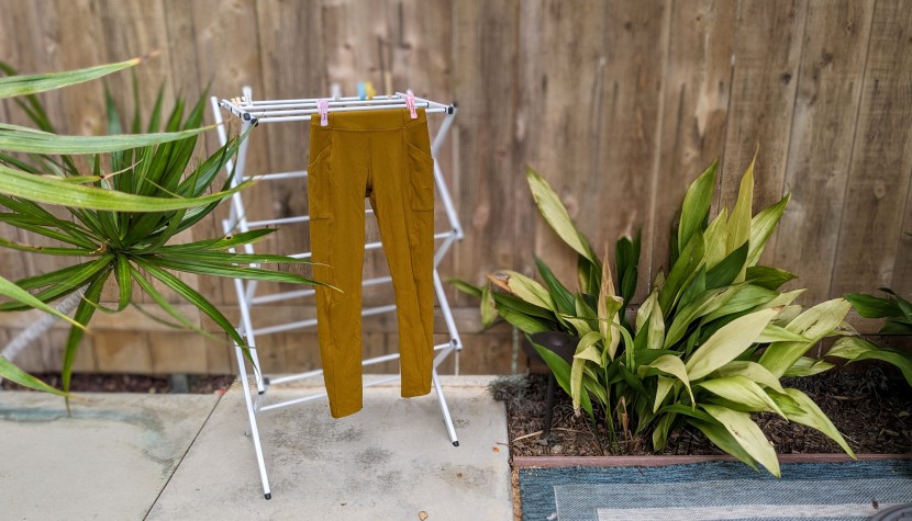 rei co-op active pursuits 7/8 ribbed - extend the life of your new yoga pants by air-drying them instead of...